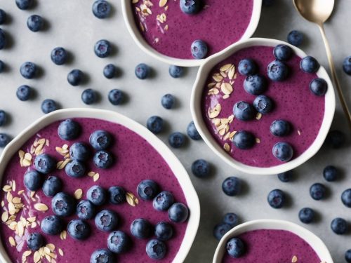 Flax Seed Blueberry Smoothie Bowl Recipe