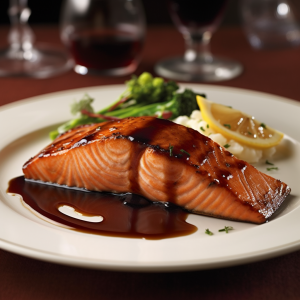 Fleming's Steakhouse's Bourbon-Glazed Salmon Recipe