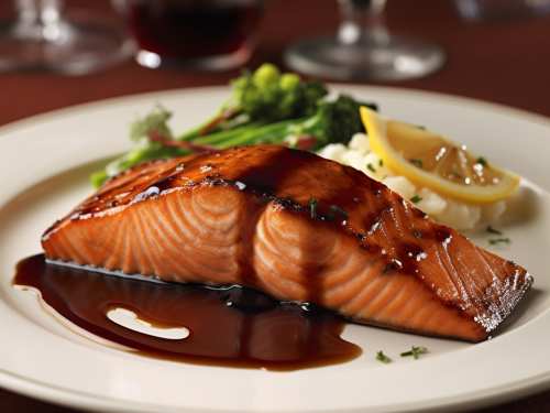 Fleming's Steakhouse's Bourbon-Glazed Salmon Recipe