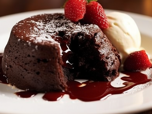 Fleming's Steakhouse's Chocolate Lava Cake