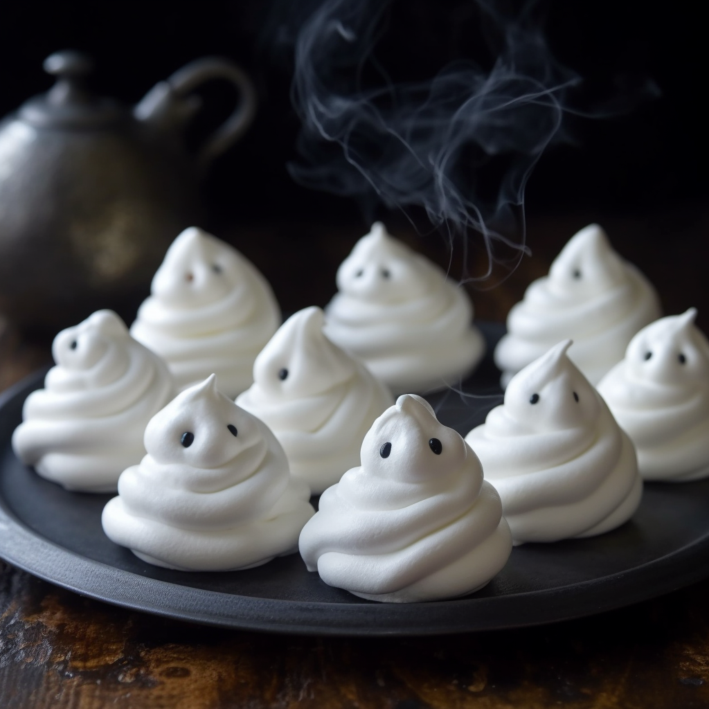 Ghostly Meringue Cookies Recipe