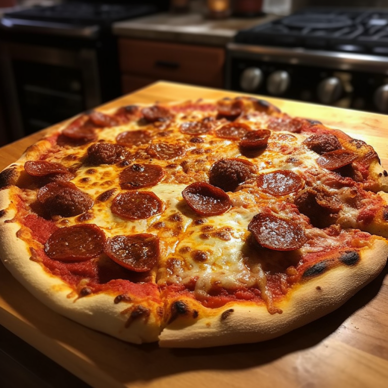 Gino's Sausage and Pepperoni Pizza Recipe