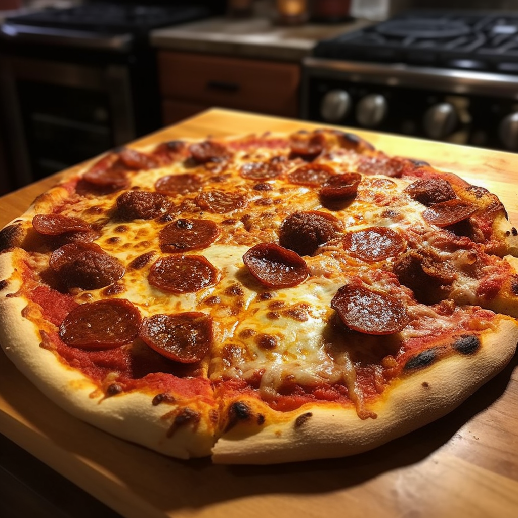 Gino's Sausage and Pepperoni Pizza