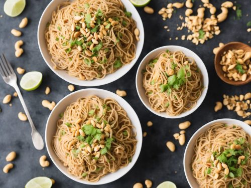 Gluten Free Thai Peanut Noodles Recipe