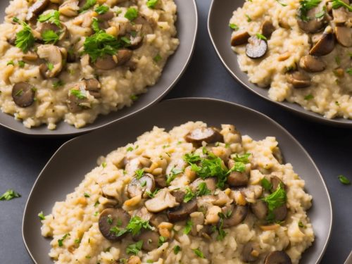 Goose and Mushroom Risotto