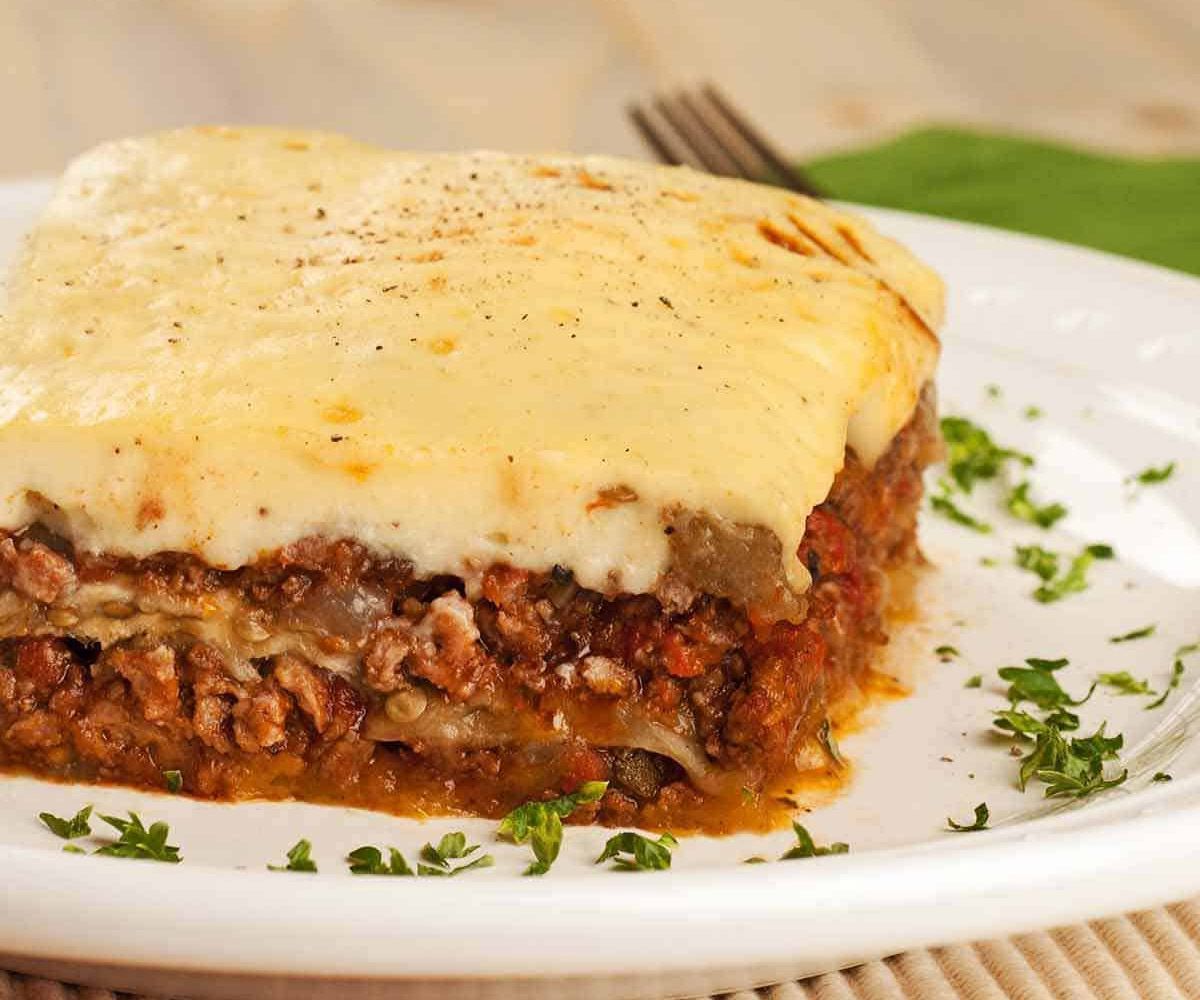 GreekStyle Ground Lamb Moussaka Recipe Recipe