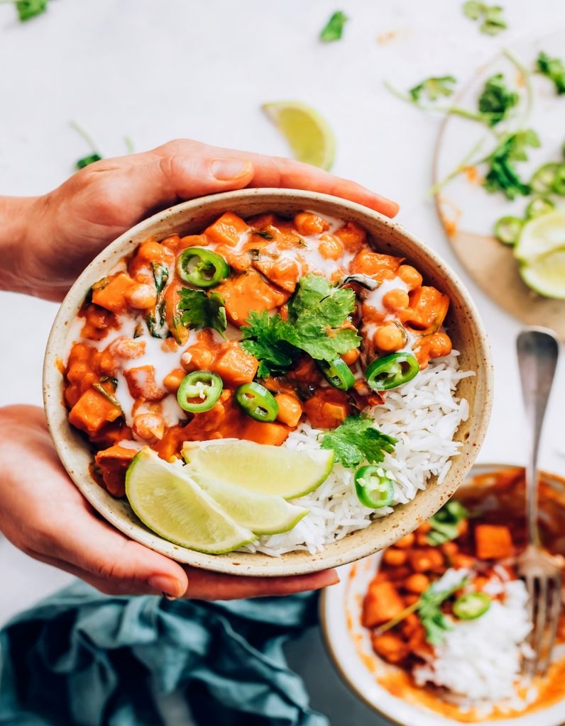 Green Bell Pepper and Chickpea Curry Recipe