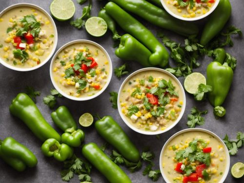 Green Bell Pepper and Corn Chowder