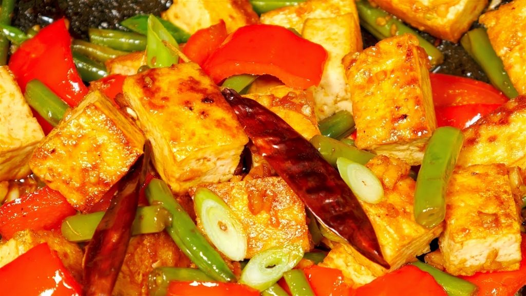 Green Bell Pepper and Tofu Stir-Fry Recipe
