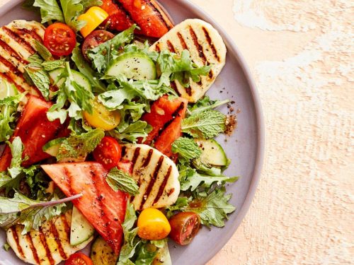 Grilled Halloumi and Watermelon Salad Recipe