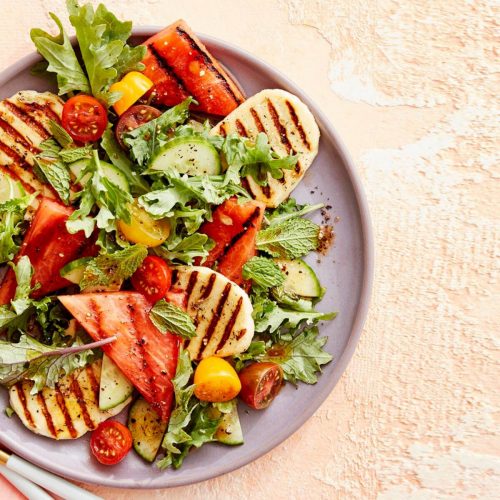 Grilled Halloumi and Watermelon Salad Recipe