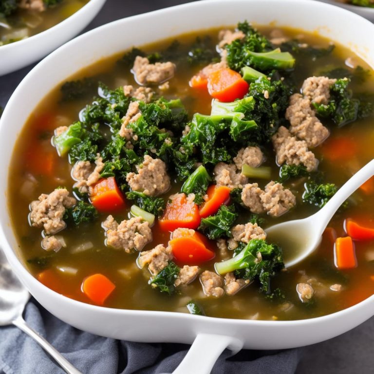 Ground Pork and Kale Soup Recipe