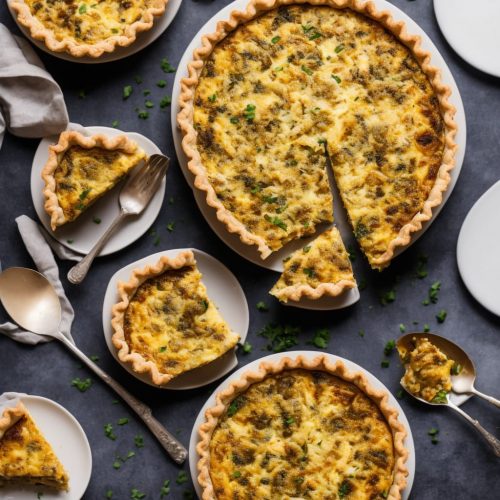 Ground Pork and Onion Quiche Recipe