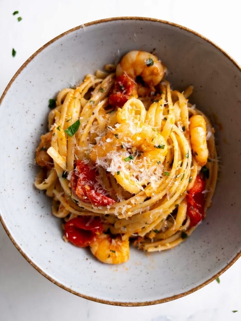 Habanero-Pepper-and-Garlic-Shrimp-Pasta-Recipe