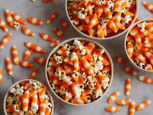 Halloween Candy Corn Popcorn Recipe