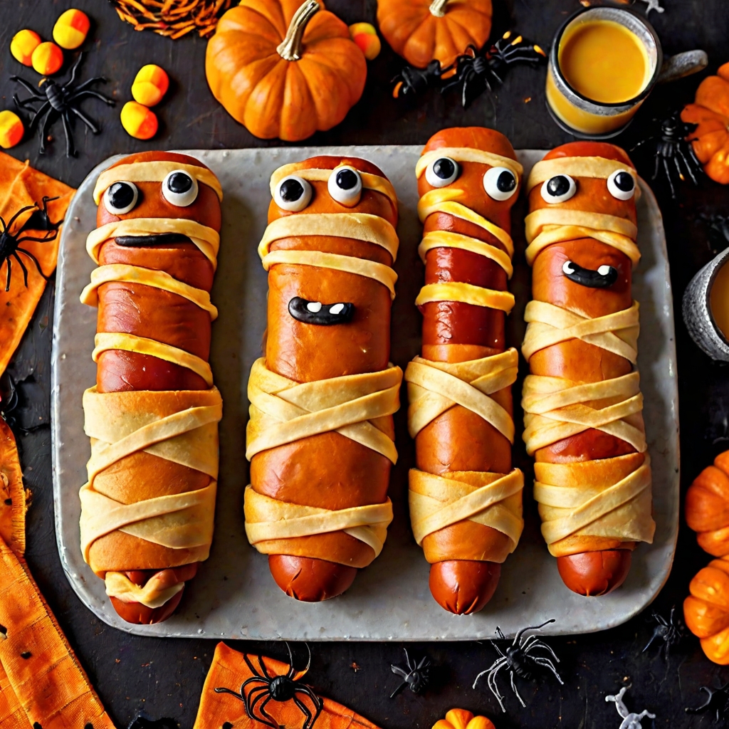 Halloween Mummy Hot Dogs Recipe