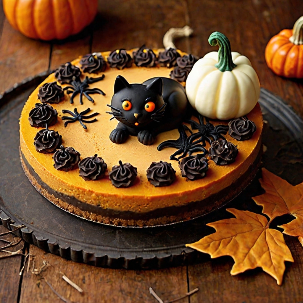 Halloween Pumpkin Cheesecake Recipe