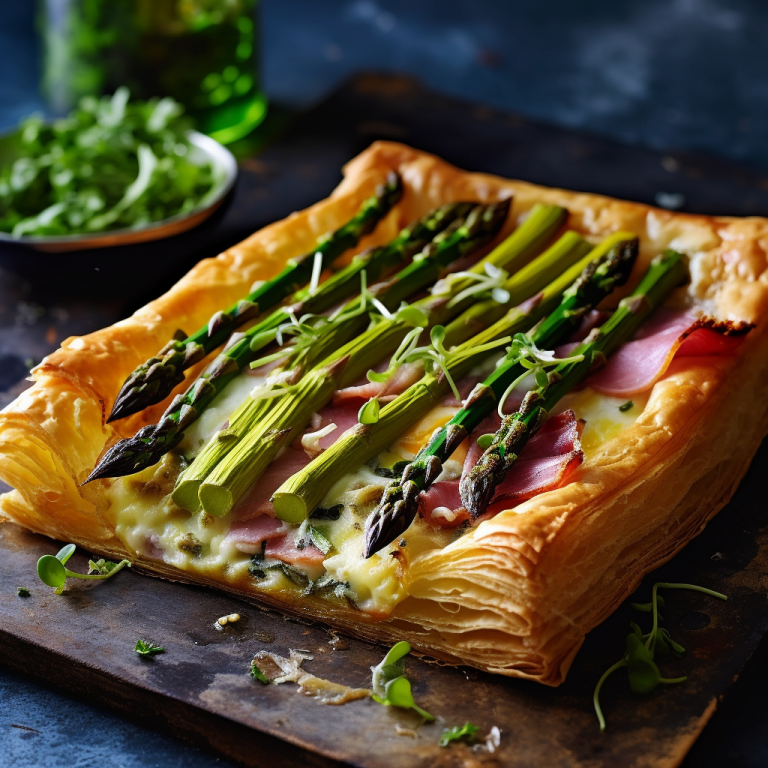 Ham and Asparagus Tart Recipe Recipe