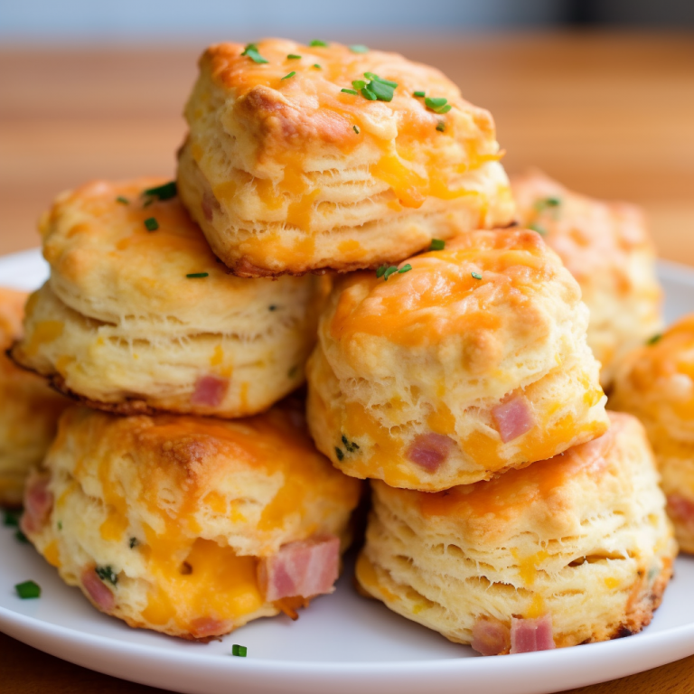 Ham and Cheddar Biscuits Recipe Recipe