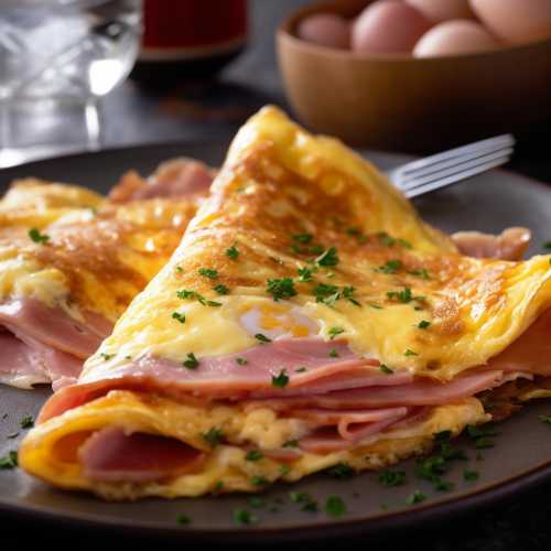 Ham and Gruyere Omelette Recipe Recipe