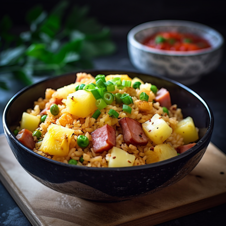 Ham and Pineapple Fried Rice Recipe Recipe