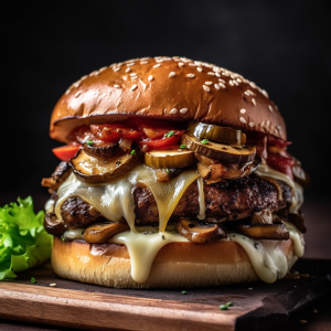 Hardee's Mushroom and Swiss Thickburger