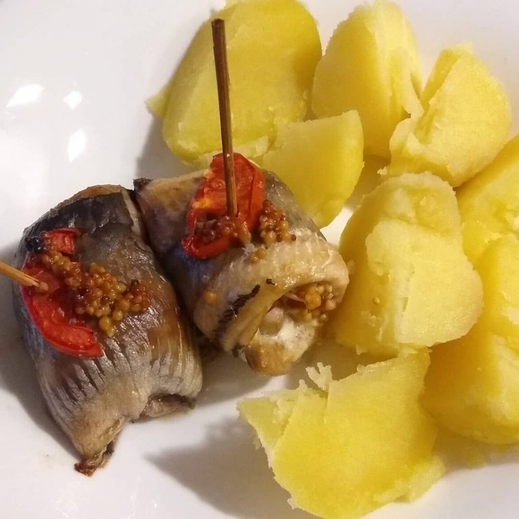 Herring Baked with Potatoes