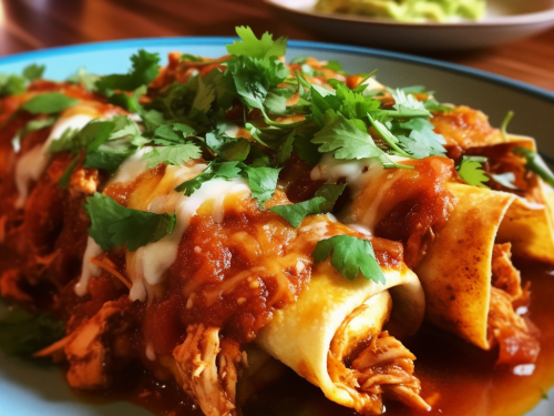 Hole Mole's Chicken Enchiladas Recipe