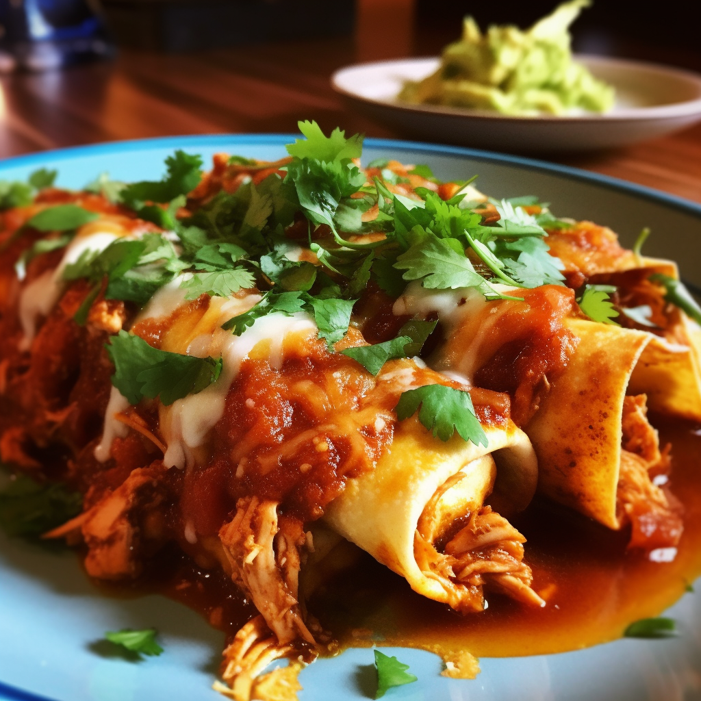 Hole Mole's Chicken Enchiladas Recipe
