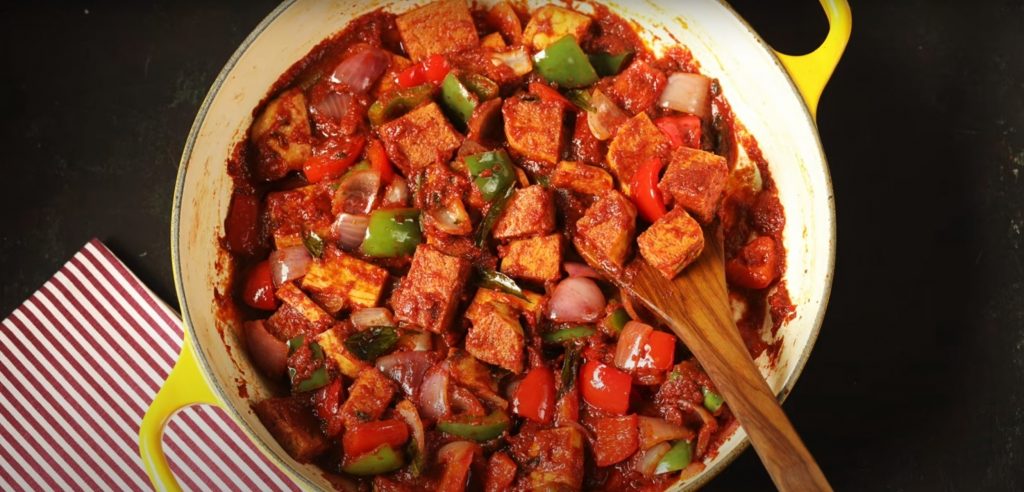 Indian Tofu Kadai Recipe