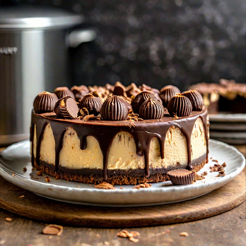 Instant Pot Peanut Butter Cup Cheesecake Recipe