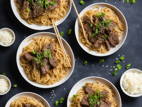 Japanese Beef and Ginger Noodles Recipe