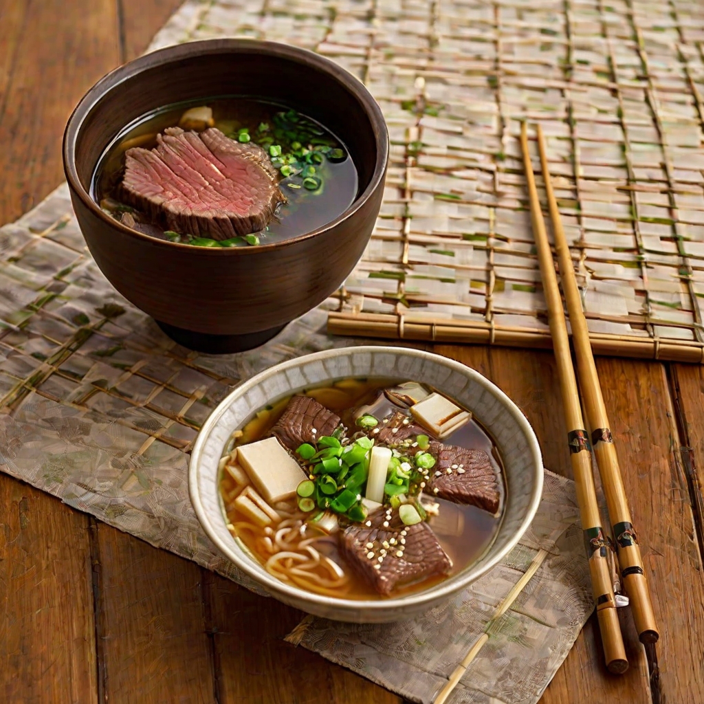 Japanese Beef and Miso Soup