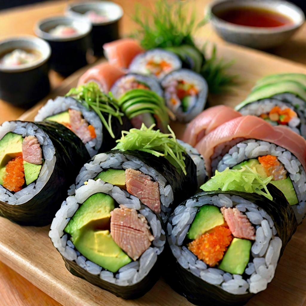 Japanese Beef Sushi Rolls Recipe