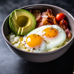 Keto Avocado Breakfast Bowl Recipe