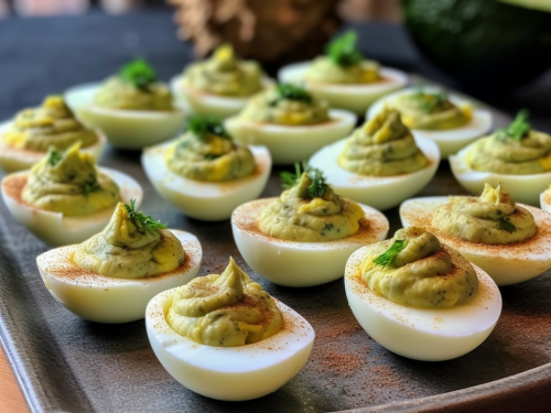 Keto Avocado Deviled Eggs Recipe