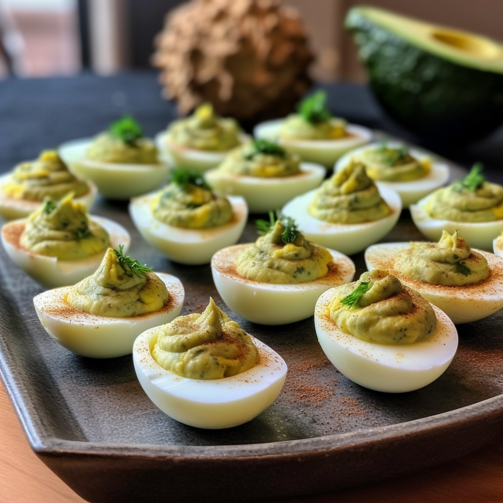 Keto Avocado Deviled Eggs Recipe