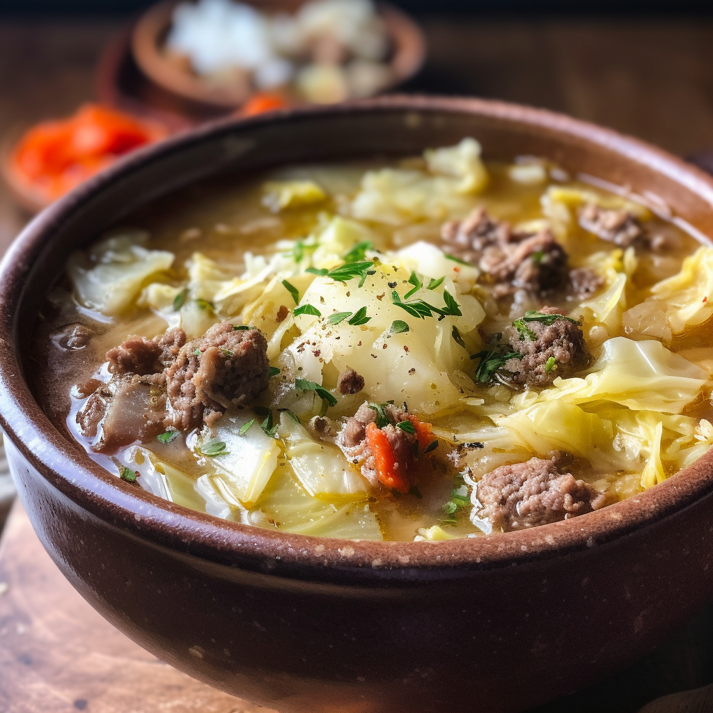 Keto Beef and Cabbage Soup Recipe