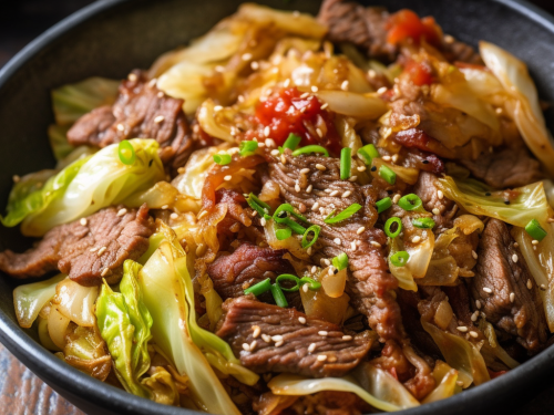 Keto Beef and Cabbage Stir-Fry Recipe