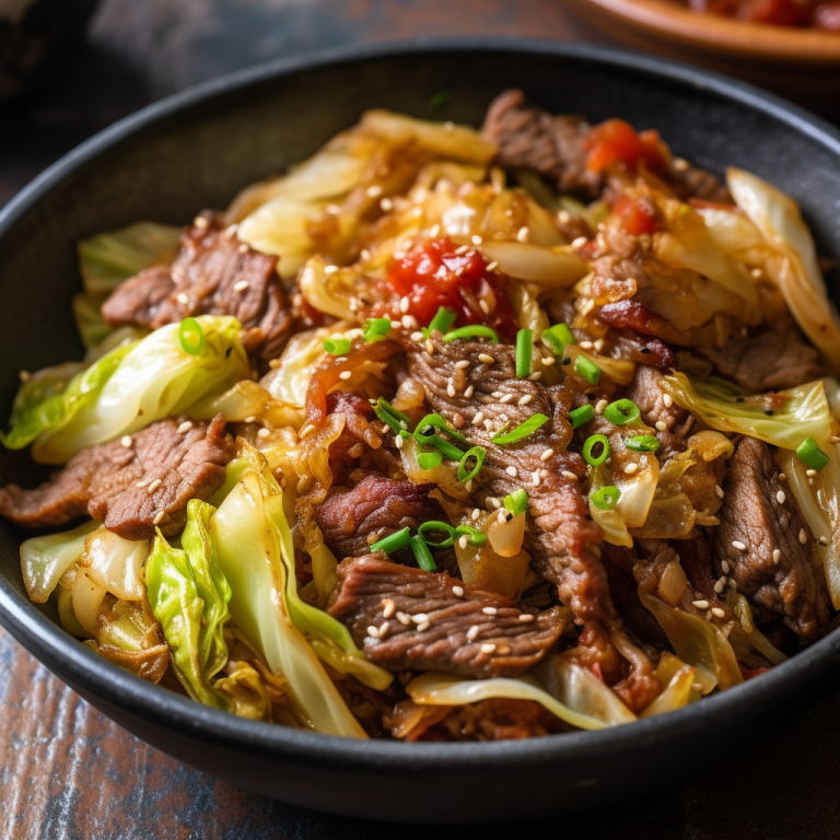 Keto Beef and Cabbage StirFry Recipe Recipe