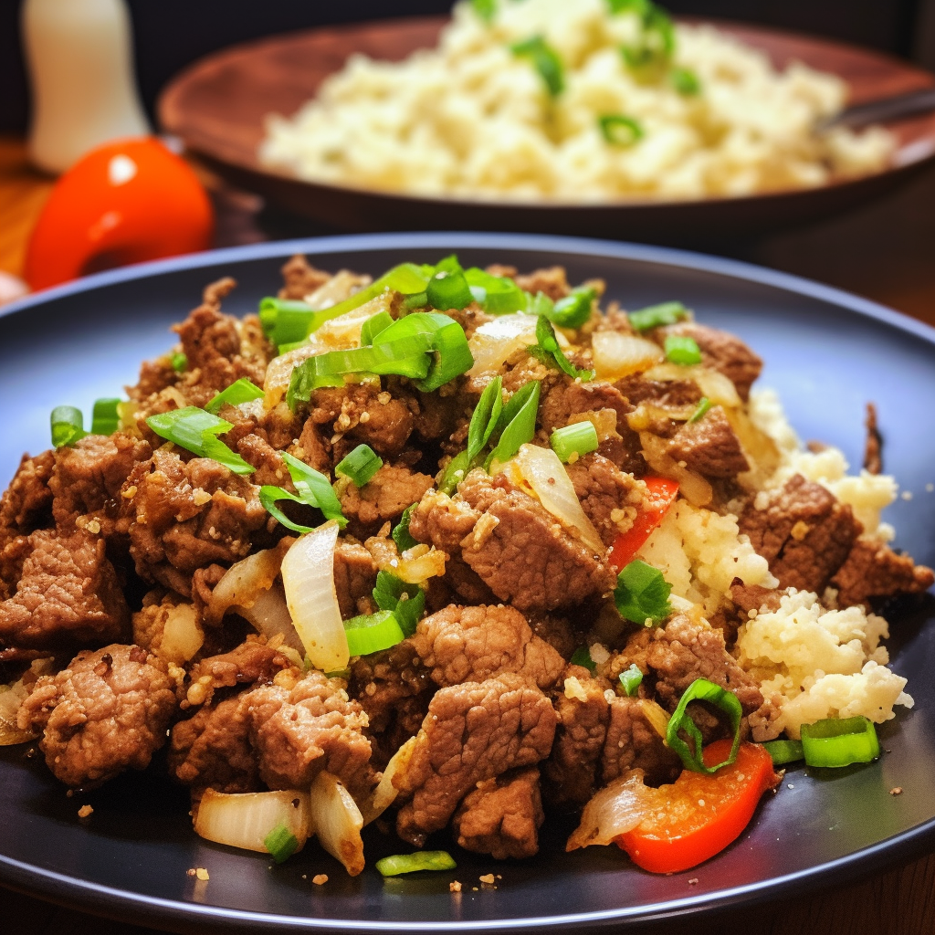 Keto Beef and Cauliflower Rice Recipe