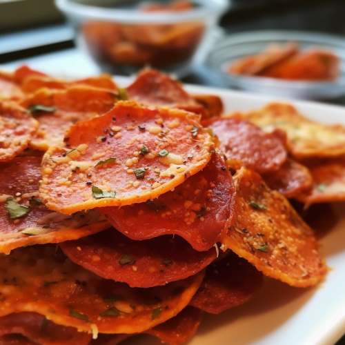 Keto Pepperoni Chips Recipe