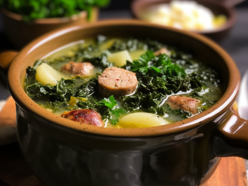 Keto Sausage and Kale Soup Recipe