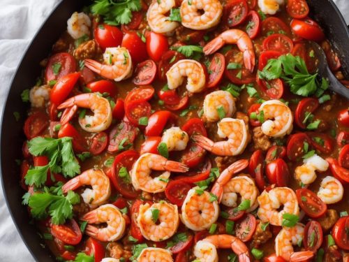 Keto Shrimp and Tomato Skillet Recipe