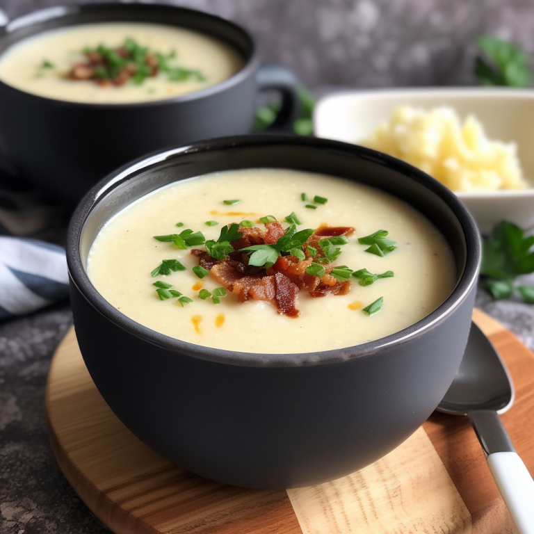 Keto Slow Cooker Cauliflower Soup Recipe Recipe