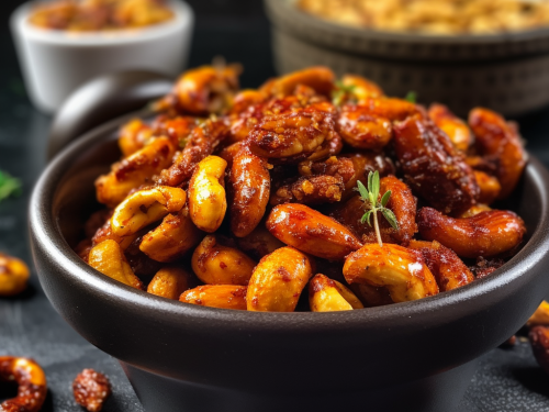 Keto Spicy Roasted Nuts Recipe