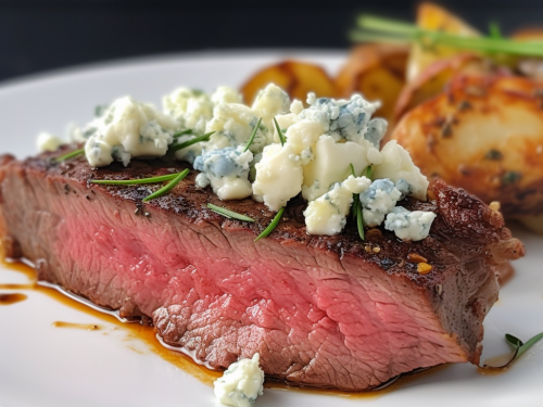 Keto Steak with Blue Cheese Butter