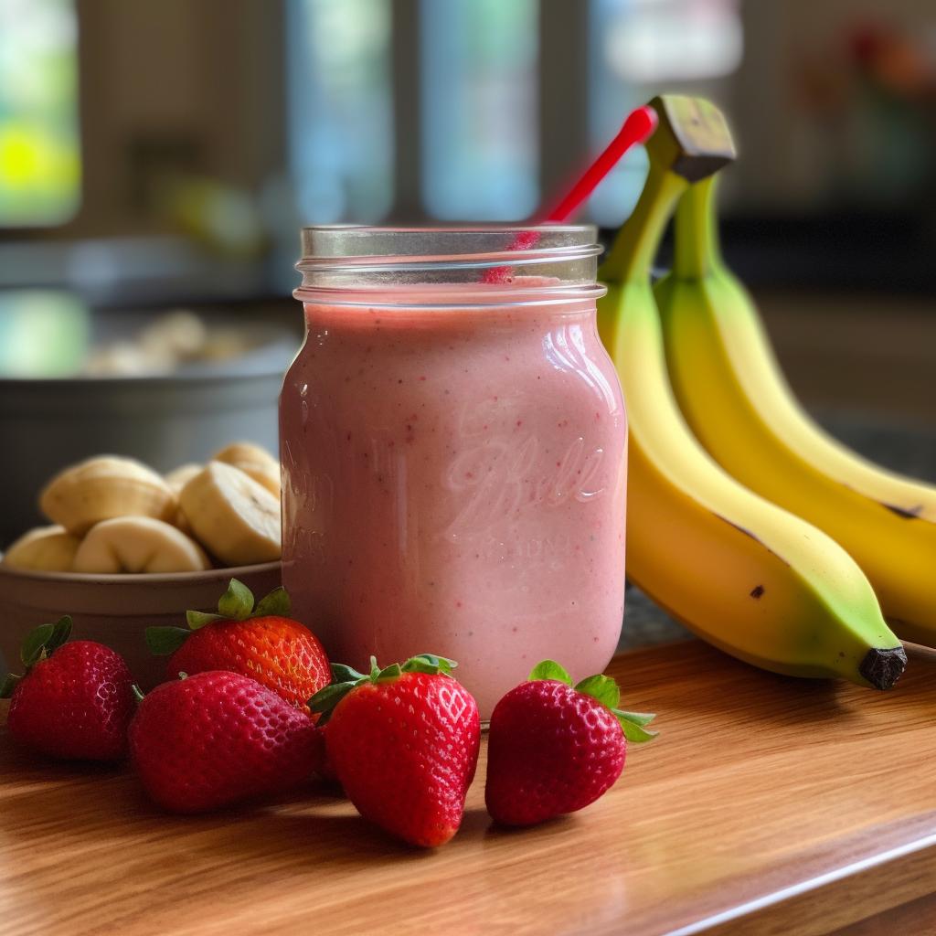 Keto Strawberry Banana Smoothie Recipe