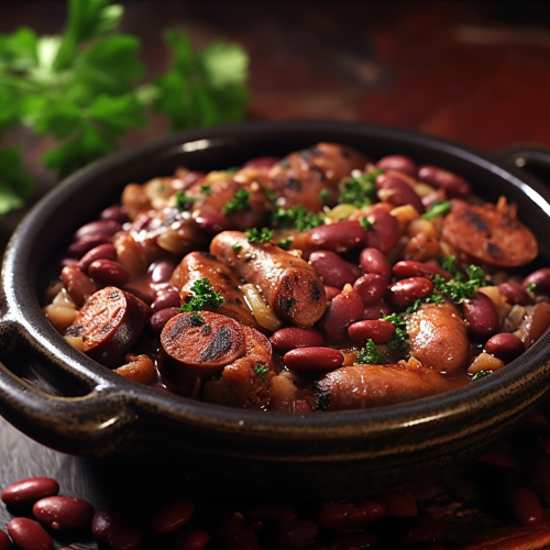 Kidney Bean and Sausage Skillet Recipe Recipe