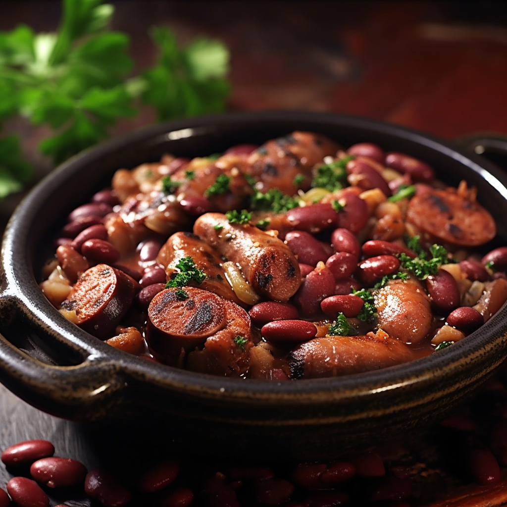 Kidney Bean and Sausage Skillet Recipe